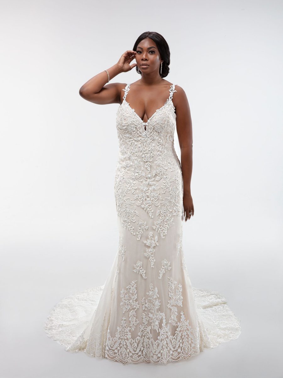 Suknia ślubna 8001W  - Demetrios - kolor Ivory - rozmiar 16 - Salon Le Mariage